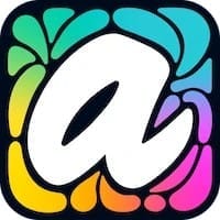 Aqua by Adobe logo for the kids drawing app