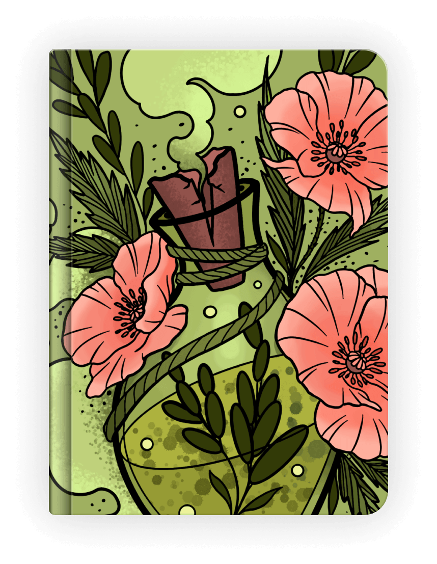 A coloring book cover featuring colors and techniques from the app