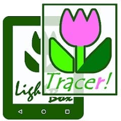 Light tracer drawing app flower icon