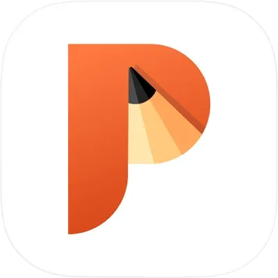 PicTrace drawing app letter P logo