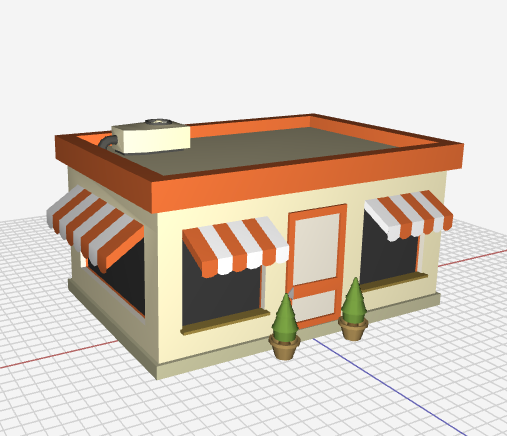 Figuro browser-based 3D modeling interface displaying a geometric 3D object.