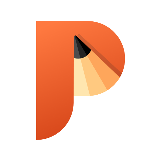 PicTrace drawing app letter P logo