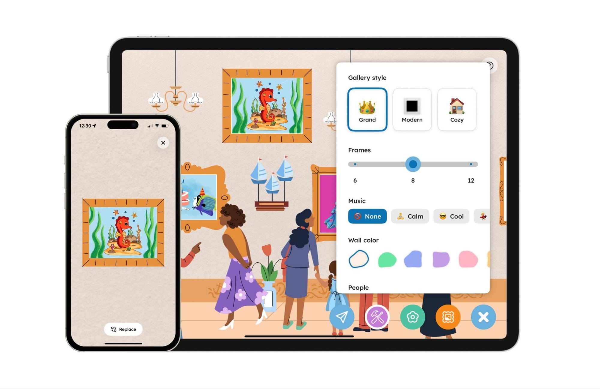 The Aqua by Adobe app museum showcases children’s art