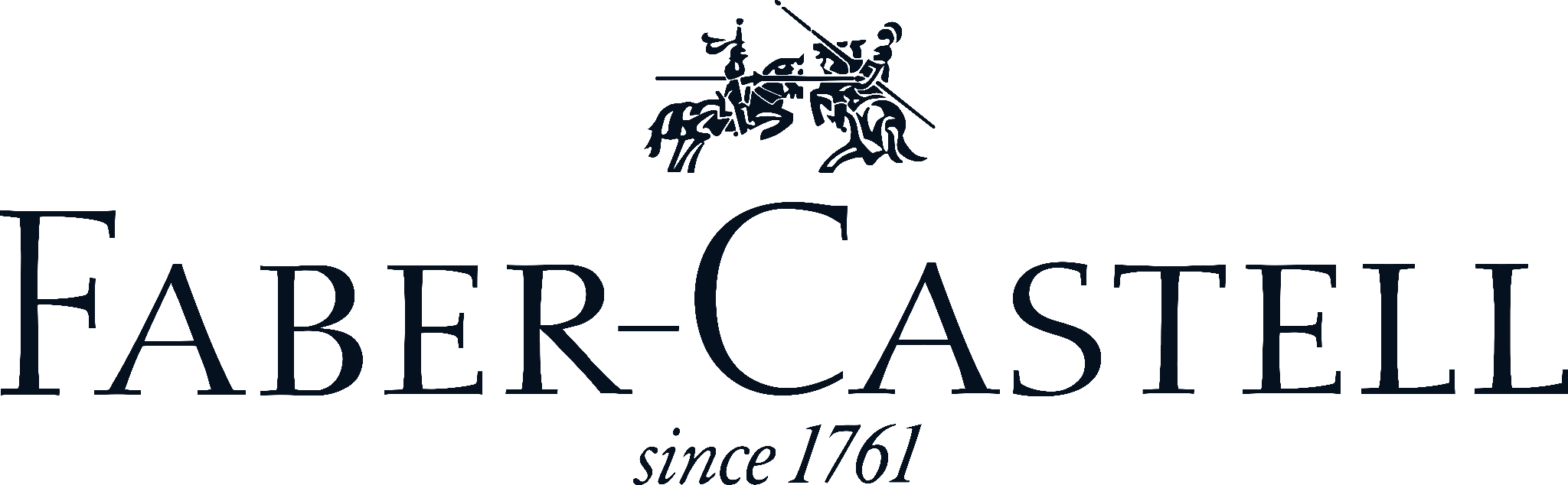 Two jousting knights are shown above the company name in serifed font, above the text “since 1761” appearing in italic text.