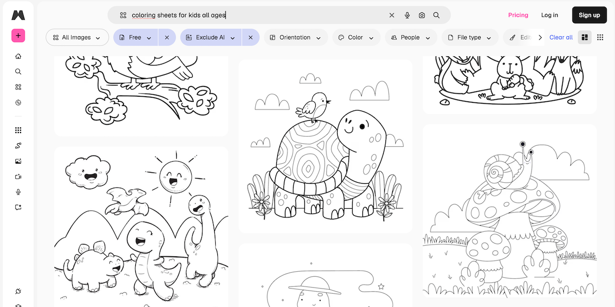Magnific coloring sheet directory