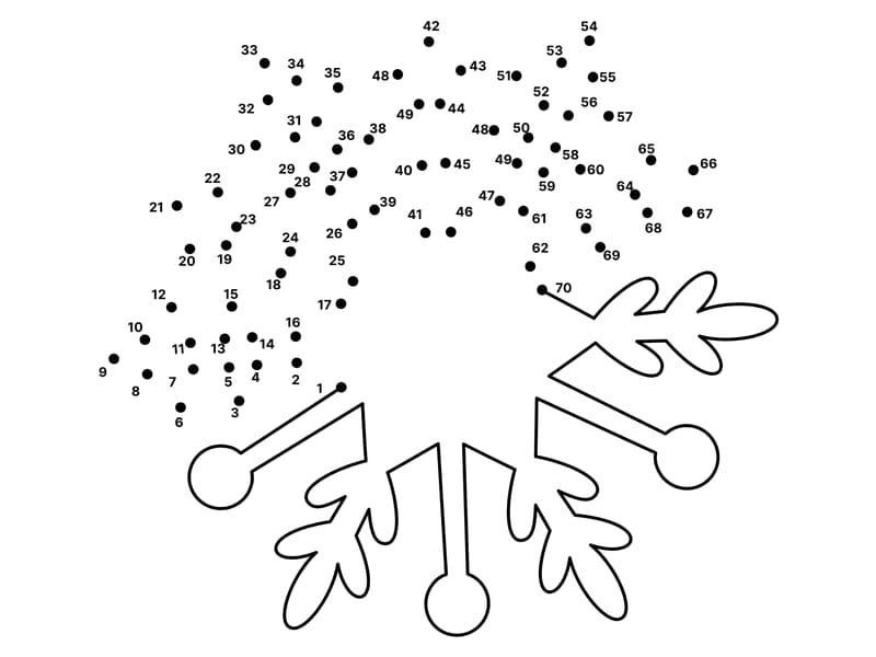 Snowdot Coloring Page