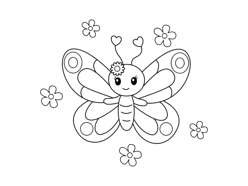 Butterfly Coloring Page