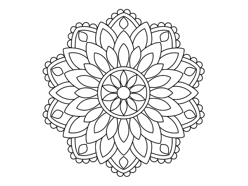 Mandala Coloring Page