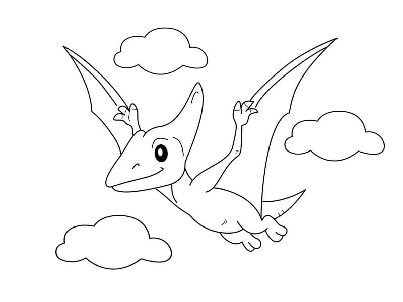Pterodactyl Coloring Page