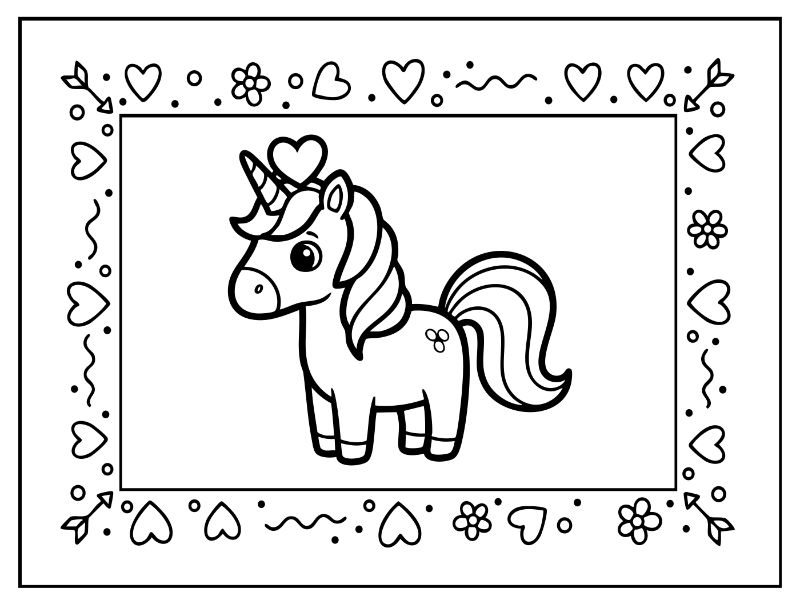 HeartCards Coloring Page