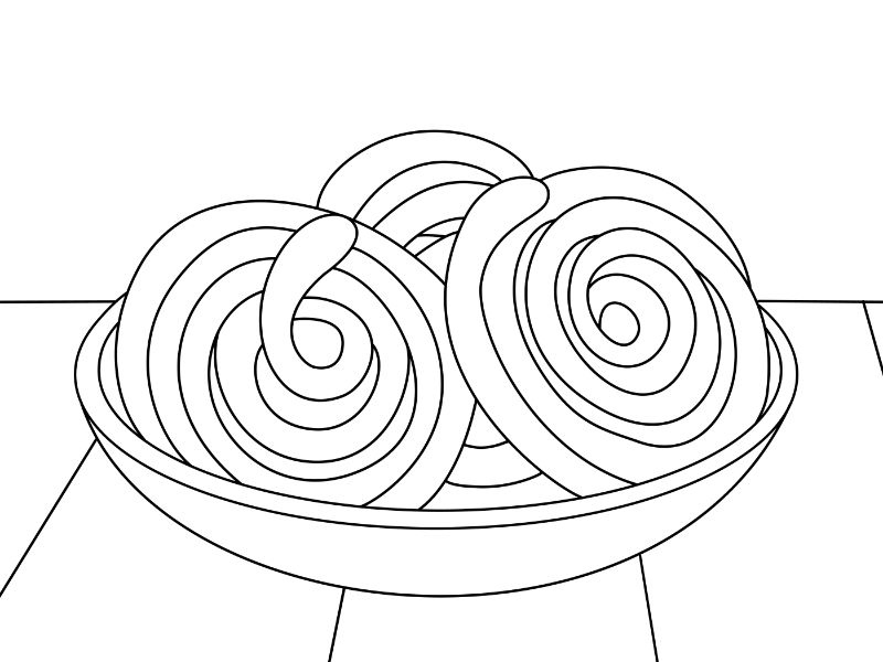 Jalebi Coloring Page