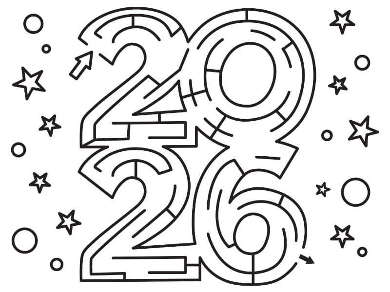 MazeNY2026 Coloring Page