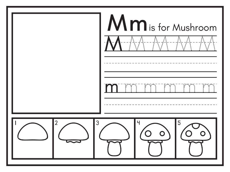 M Coloring Page