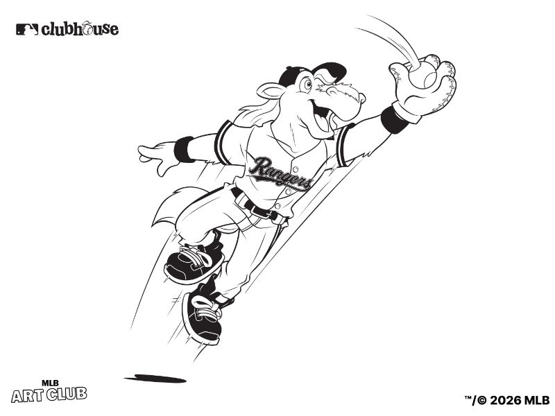 Texas Rangers Ranger Captain Coloring Page
