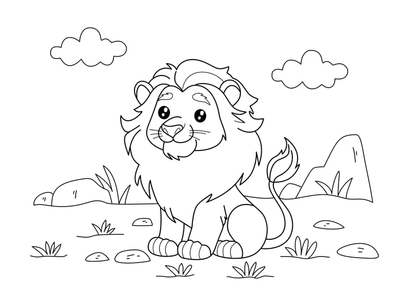 Lion Coloring Page