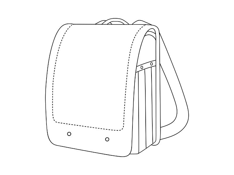 Randoseru Backpack Coloring Page