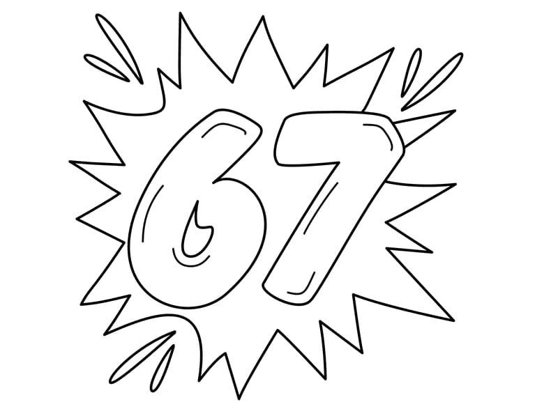 67 Popart Coloring Page