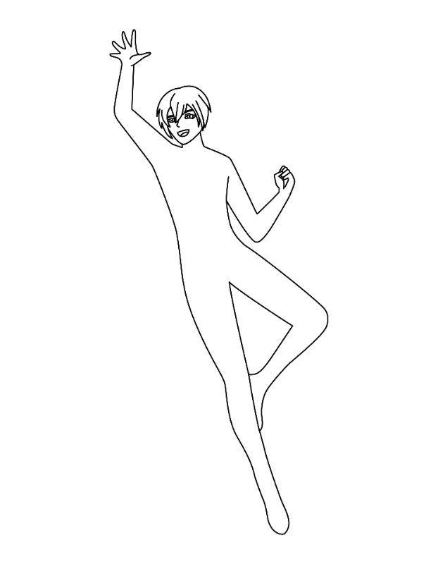 Superhero Coloring Page