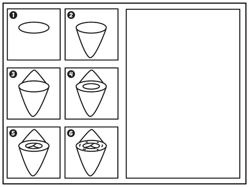 How to draw Hand Roll Coloring Page