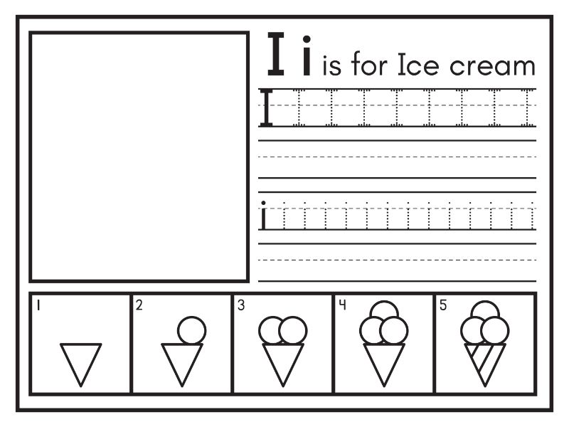 I Coloring Page