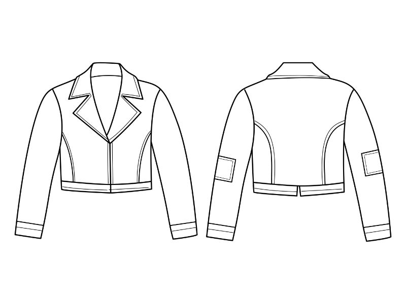 Moto Jacket Coloring Page