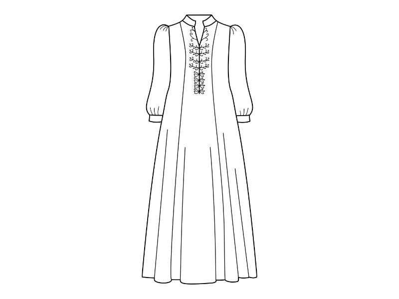 Indian Traditional Dress Coloring Page
