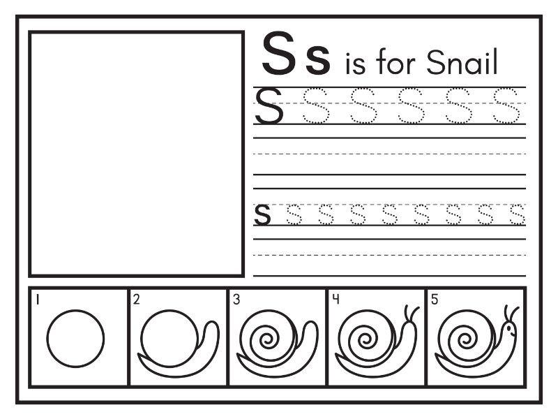 S Coloring Page