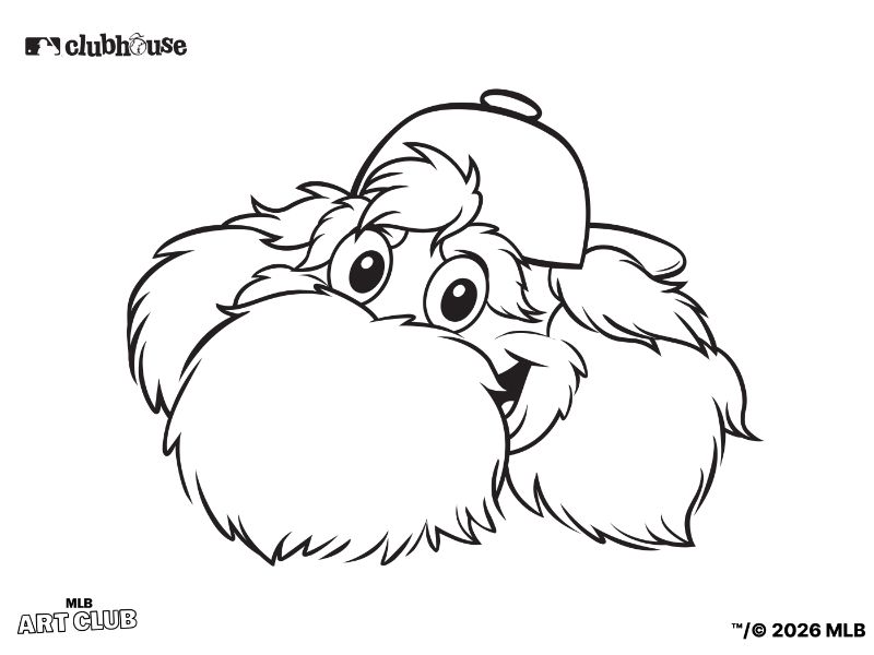Tampa Bay Rays Raymond Coloring Page