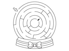Wintermaze Coloring Page