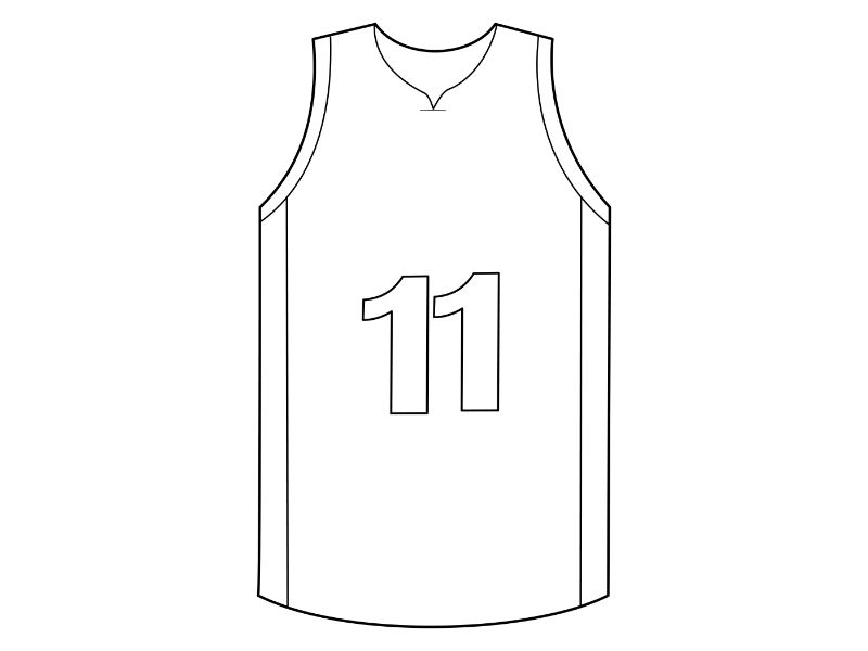 Basketball Jersey Coloring Page