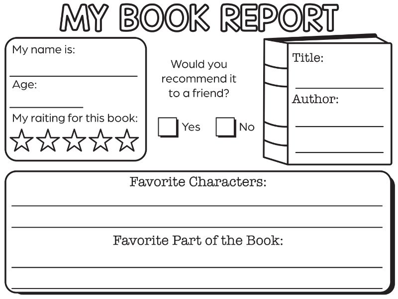 All About Book Coloring Page