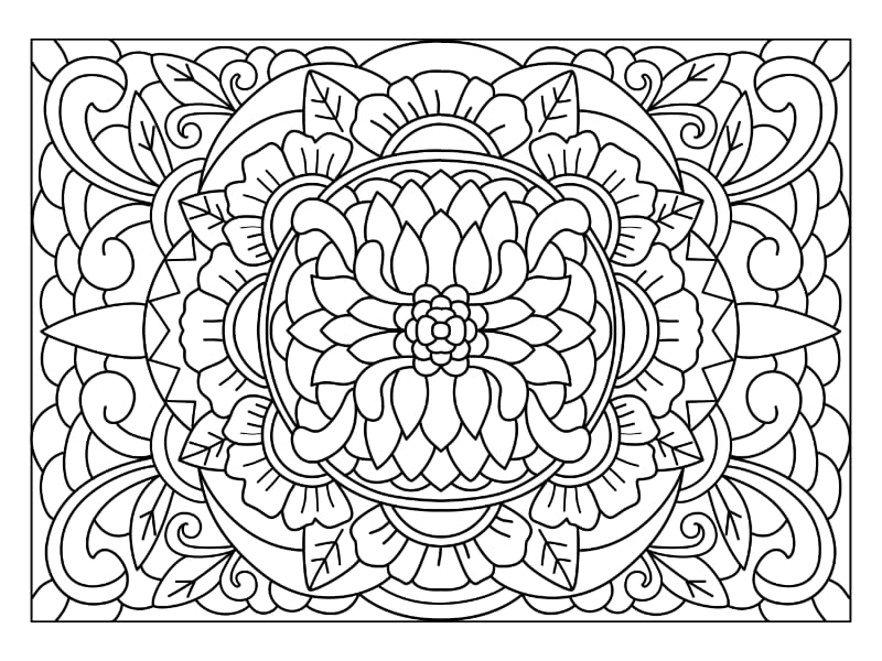 Mandala Coloring Page