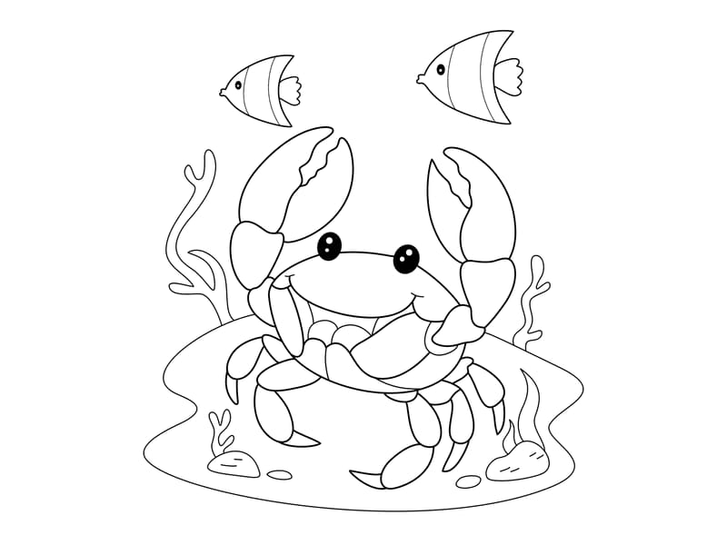 Crab Coloring Page