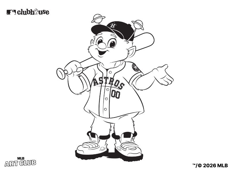 Houston Astros Orbit Coloring Page