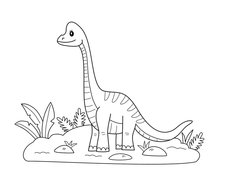 Brachiosaurus Coloring Page