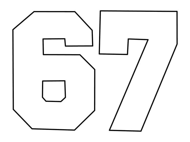 67 Base Coloring Page