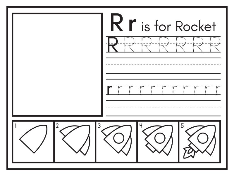 R Coloring Page
