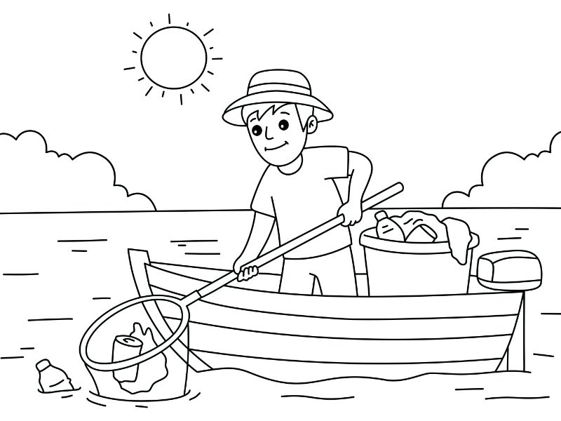 Protect our Ocean Coloring Page