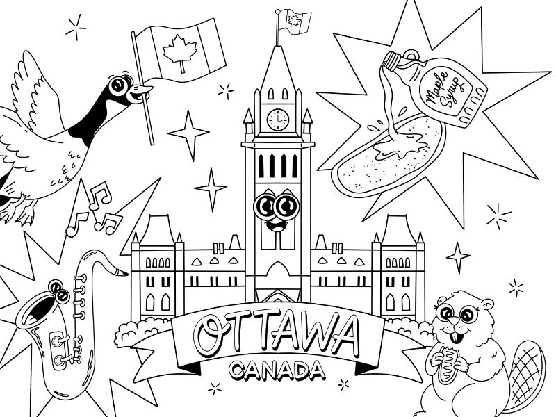 Ottawa Coloring Page