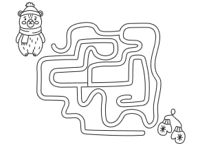 Wintermaze Coloring Page