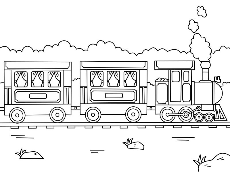 Train Coloring Page