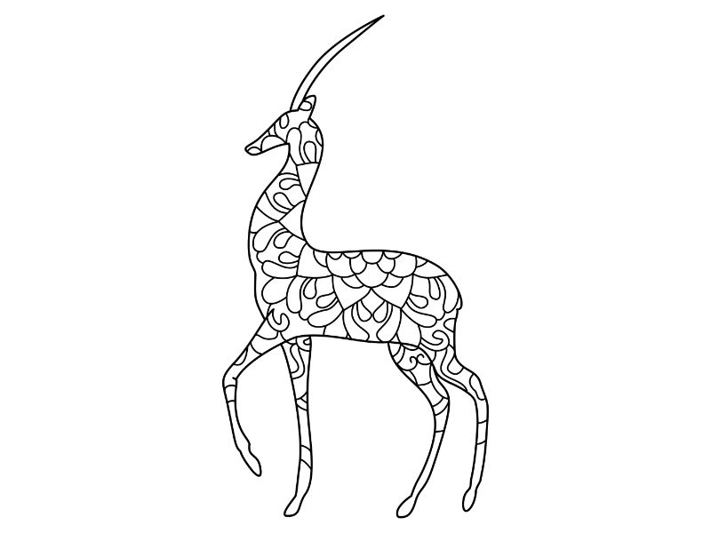 Gizelle Mandala Coloring Page