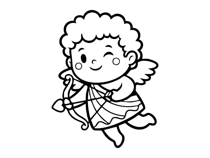 Cupid Coloring Page