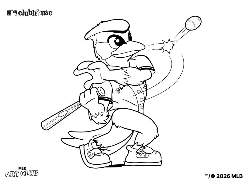 Toronto Blue Jays Ace Coloring Page