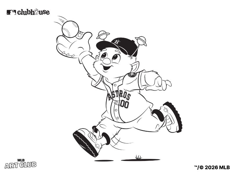 Houston Astros Orbit Coloring Page