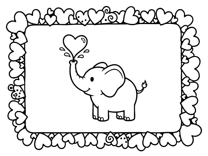 HeartCards Coloring Page