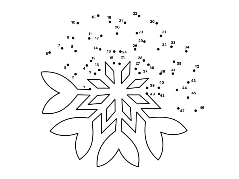 Snowdot Coloring Page