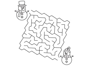 Wintermaze Coloring Page