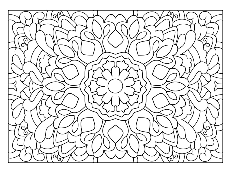 Mandala Coloring Page