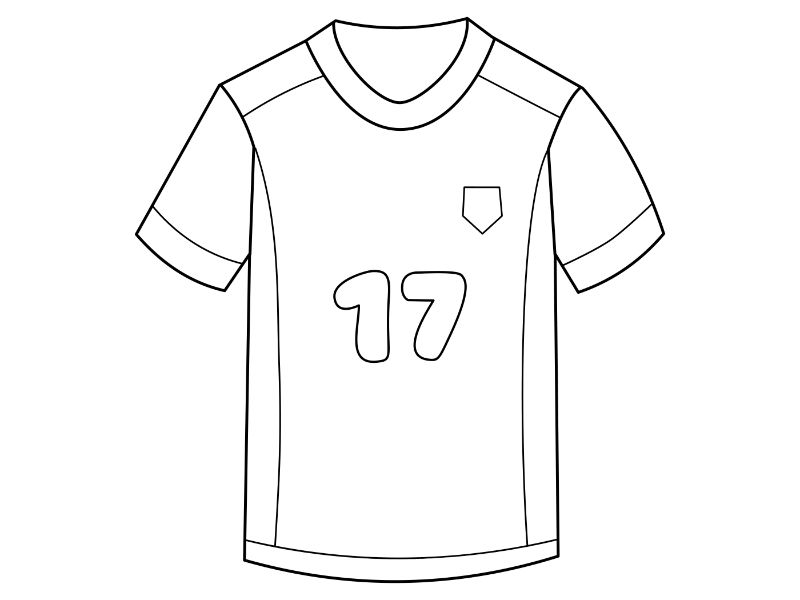 Football Jersey Coloring Page